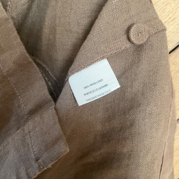 Eileen Fisher Lite Choc Top Stitched Button Down Detailed Linen Jacket NWOT- 2X - Picture 5 of 6